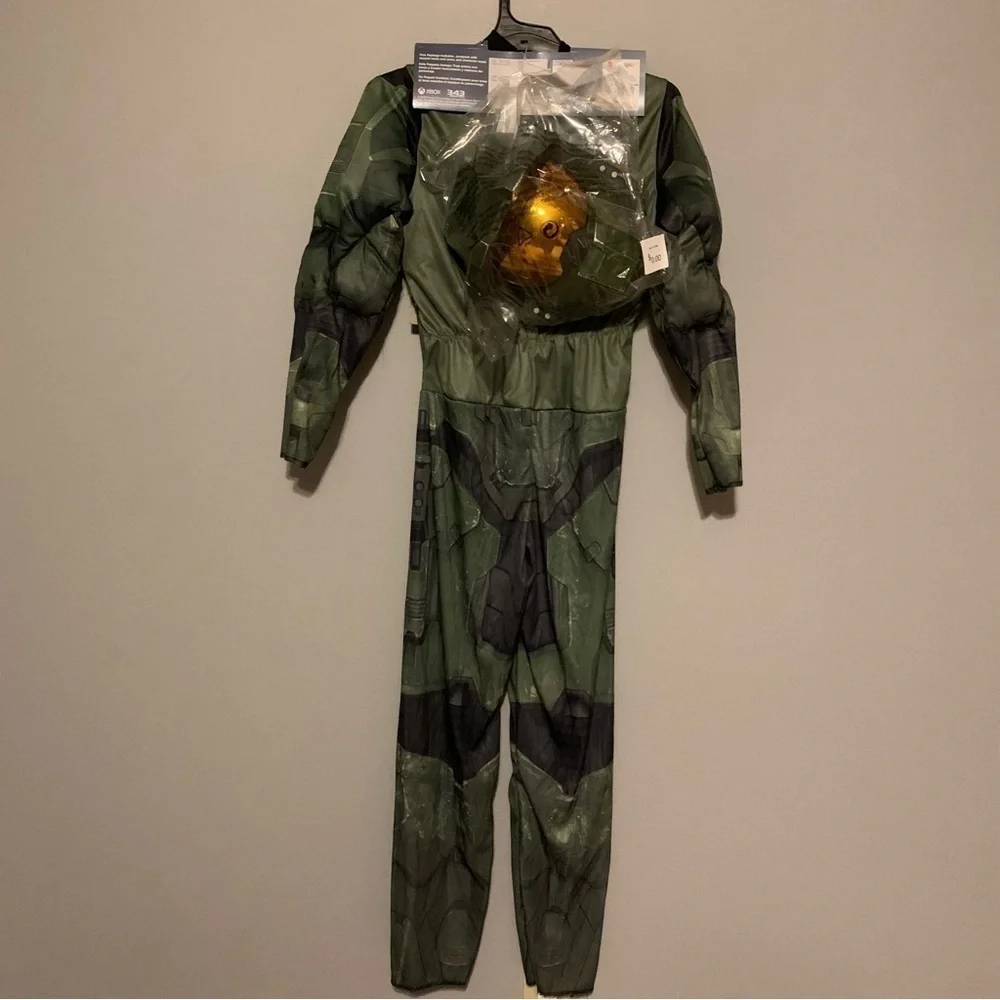 NWT. HALO Master Chief Boys Deluxe Halloween Costume